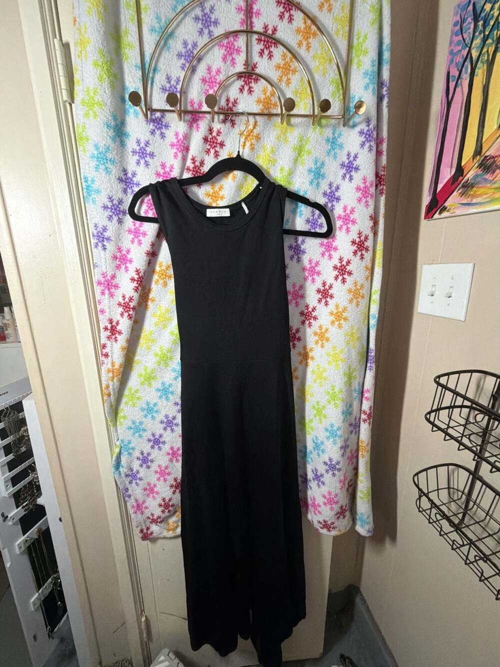 Sandro Paris Sleeveless Back-Tie Midi Dress